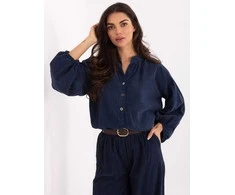 Italy Moda Koszula-IT-KS-233607.63-tamsiai mėlyna