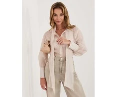 Italy Moda Koszula-IT-KS-26010.76-smėlio spalva