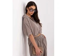 Italy Moda Koszula-IT-KS-FL10320.12-ciemny bezowy