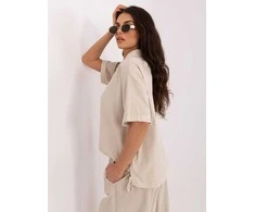 Italy Moda Koszula-IT-KS-FL10320.12-smėlio spalva