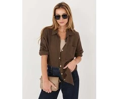 Italy Moda Koszula-MI-KS-2337.18-ciemny ruda