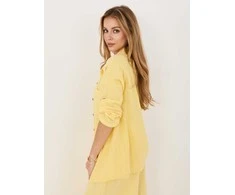 Italy Moda Koszula-MI-KS-2337.18-jasny geltona