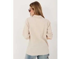 Italy Moda Koszula-MI-KS-2337.18-smėlio spalva