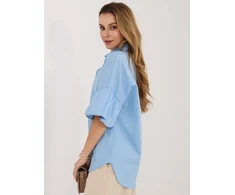 Italy Moda Koszula-MI-KS-3389A.90-mėlyna