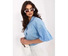 Italy Moda Koszula-MI-KS-3389A.90-šviesiai mėlyna