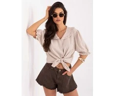 Italy Moda Koszula-MI-KS-3927671.05P-ciemny bezowy