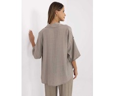 Italy Moda Koszula-MI-KS-6537.74P-ciemny bezowy