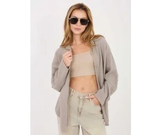 Italy Moda Koszula-MI-KS-82377.83-ciemny bezowy