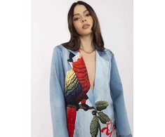 Italy Moda Švarkas moterims DHJ-MA-18525-33.18-mėlyna