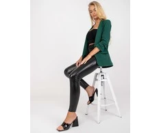 Italy Moda Švarkas moterims DHJ-MA-7684.15P-tamsiai žalia