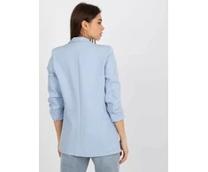 Italy Moda Švarkas moterims DHJ-MA-7684.15P-šviesiai mėlyna