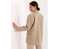 Italy Moda Švarkas moterims -IT-MA-18365.97-smėlio spalva