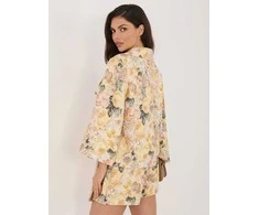 Italy Moda Švarkas moterims -IT-MA-FL10233.84-geltona