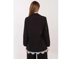 Italy Moda Švarkas moterims -IT-MA-FL9916-2.12P-juoda