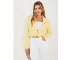 Italy Moda Marynarka-MI-MA-3232.90-jasny geltona