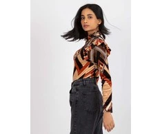 Italy Moda Palaidinė-DHJ-BZ-6533C-1.81P-juoda-smėlio spalvos