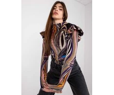 Italy Moda Palaidinė-DHJ-BZ-6533C.90-juoda-smėlio spalvos