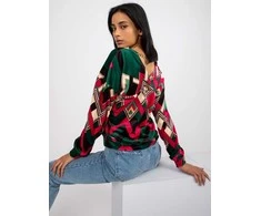 Italy Moda Palaidinė-DHJ-BZ-6550-4,40-tamsiai žalia