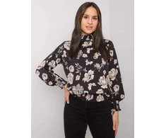 Italy Moda Palaidinė-DHJ-BZ-8501.79-juoda-smėlio spalvos