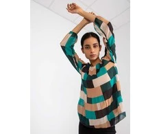 Italy Moda Palaidinė-DHJ-BZ-8643.38P-tamsiai žalia