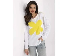 Italy Moda Palaidinė-MI-BZ-M6169.03-balta-geltona