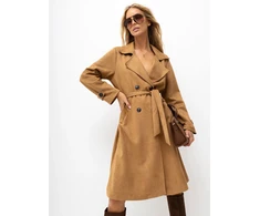 Italy Moda Paltas moterims MI-PL-A515116.84 camel spalvos
