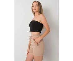 Italy Moda Šortai-DHJ-SN-13260.38P-tamsiai smėlio spalvos