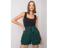 Italy Moda Šortai-DHJ-SN-13295.76-tamsiai žalia