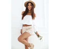 Italy Moda Šortai-IR-SN-RR599.90-smėlio spalva