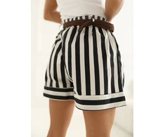Italy Moda Šortai-IT-SN-FL10552YGM.64-juoda