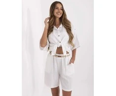 Italy Moda Šortai-MI-SN-6620.72P-balta