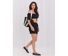 Italy Moda Šortai-MI-SN-A248828.75-juoda