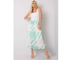 Italy Moda Spódnica-DHJ-SD-13325.73P-balta-žalia