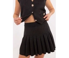 Italy Moda Spódnica-DHJ-SD-A8791.32-tamsiai pilka