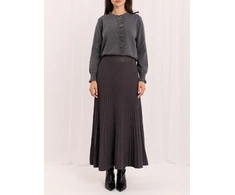 Italy Moda Spódnica-IR-SD-G9614.16-ciemny pilka