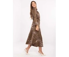 Italy Moda Spódnica-IT-SD-18951-4.06-khaki
