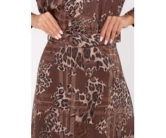 Italy Moda Spódnica-IT-SD-18951-5.07-ciemny bezowy
