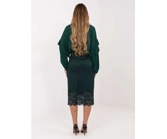 Italy Moda Spódnica-IT-SD-21852.15-ciemny žalia