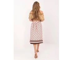 Italy Moda Spódnica-IT-SD-22729.65-brzoskwiniowy