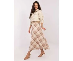 Italy Moda Spódnica-IT-SD-23296-1.85-smėlio spalva