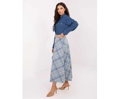 Italy Moda Spódnica-IT-SD-23296-2.06-mėlyna