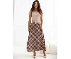 Italy Moda Spódnica-IT-SD-23296-2.06-ruda
