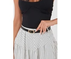 Italy Moda Spódnica-IT-SD-FL10325.00-ecru