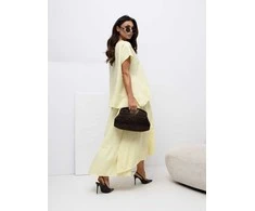 Italy Moda Spódnica-IT-SD-FL10325.00-jasny geltona