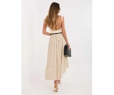 Italy Moda Spódnica-IT-SD-FL10325.00-smėlio spalva