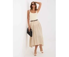 Italy Moda Spódnica-IT-SD-FL10325.00-smėlio spalva