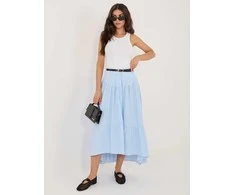 Italy Moda Spódnica-IT-SD-FL10325.01-šviesiai mėlyna