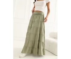 Italy Moda Spódnica-IT-SD-FL9357MSL.52-khaki