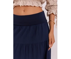 Italy Moda Spódnica-IT-SD-FL9357MSL.52-tamsiai mėlyna