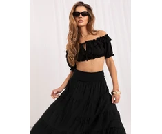 Italy Moda Spódnica-IT-SD-FL9357MSL.56-juoda